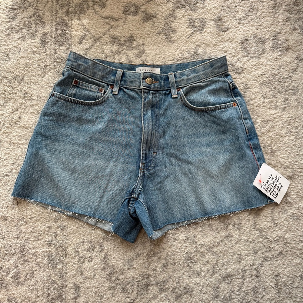 Topshop A-Line Jean Shorts